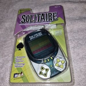 Solitaire Handheld Game - Black and Gray